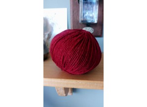 Pelote de laine Mérinos (50 g) - Coloris Bordeaux